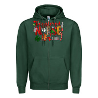Sports Green Registered Nurse Christmas Zipper Hoodie - LillyAllenDesigns