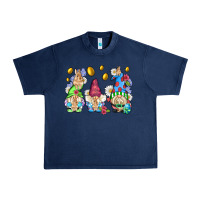 Navy easter gnome with eggs Urban Heavy Tee - AdoDesignShop
