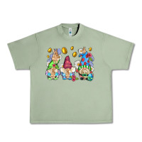Oil Green easter gnome with eggs Urban Heavy Tee - AdoDesignShop