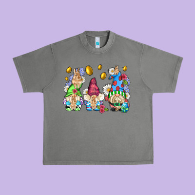 Easter Gnome With Eggs Urban Heavy Tee Designed By Adodesignshop