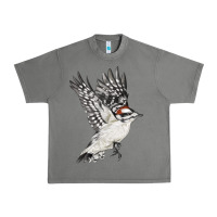Tornado Flying Downy Woodpecker Urban Heavy Tee - LillyAllenDesigns