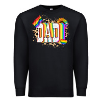 Black Dad Pride Premium Sweatshirt - NancyCooperArtShop