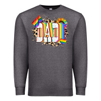 Charcoal Heather Dad Pride Premium Sweatshirt - NancyCooperArtShop