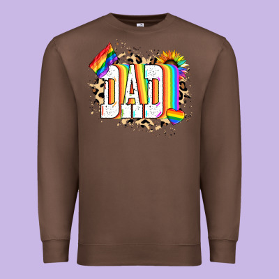 Dad Pride Premium Sweatshirt Designed By Nancycooperartshop