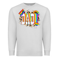 Dove Grey Dad Pride Premium Sweatshirt - NancyCooperArtShop