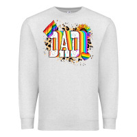 Oatmeal Heather Dad Pride Premium Sweatshirt - NancyCooperArtShop