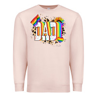 Pale Pink Dad Pride Premium Sweatshirt - NancyCooperArtShop