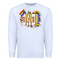 White Dad Pride Premium Sweatshirt - NancyCooperArtShop