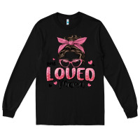 Black one loved mama messy bun Long Sleeve Tee - MaliasSmallBusiness