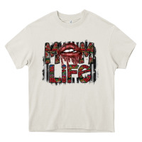 Cream mom life Heavy Core Tee - SublimationCraftShop