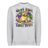 Heather Grey where babies come from Heavyweight Sweatshirt - MaliasSmallBusiness