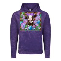 Cloud Purple easter cow eggs flowers daisys Vintage Hoodie - Artiststas