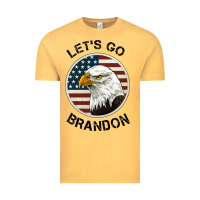 Vintage Mustard Lets Go Brandon American Bald Eagle Vintage Tee - Jasminsmagicworld
