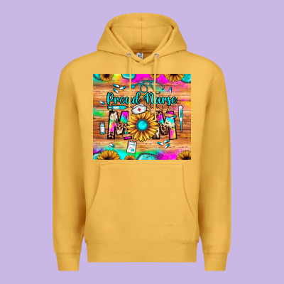 Proud Nurse Mom Premium Hoodie Designed By Jahusdesignshop