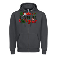 Smoke Santa's Favorite Caregiver Christmas Zipper Hoodie - LillyAllenDesigns
