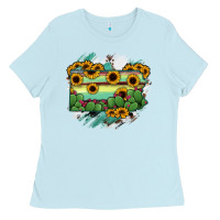 Baby Blue Pennsylvania State Map Ladies Tee - RanaPortraitStore