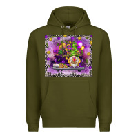 Army Green gnome on the truck tumbler hjf Premium Hoodie - HowdyJamesFarm