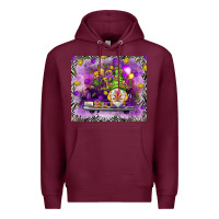 Burgundy gnome on the truck tumbler hjf Premium Hoodie - HowdyJamesFarm