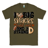Army Green i love big sacks tight ends and a strong d Classic Tee - MaliasSmallBusiness