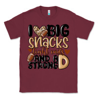 Burgundy i love big sacks tight ends and a strong d Classic Tee - MaliasSmallBusiness