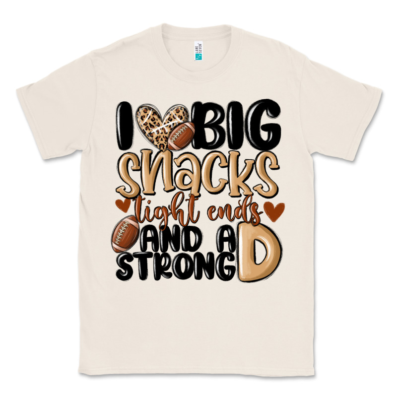 I Love Big Sacks Tight Ends And A Strong D Classic Tee by MaliasSmallBusiness | Teevron