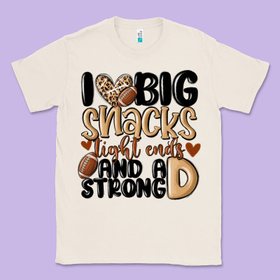 I Love Big Sacks Tight Ends And A Strong D Classic Tee Designed By Maliassmallbusiness