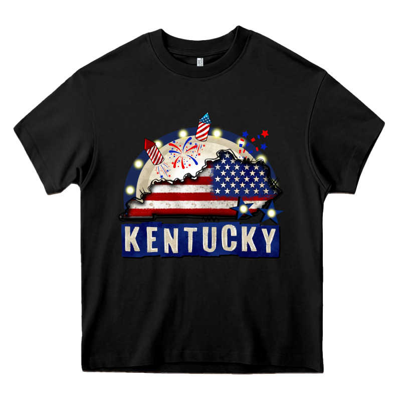 Kentucky 4th Of July Heavy Core Tee by CowGirlArtShop | Teevron