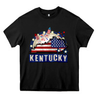 Black Kentucky 4th of July Heavy Core Tee - CowGirlArtShop