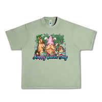 Oil Green Gnome Bunny Happy Eater Day Urban Heavy Tee - NancyCooperArtShop