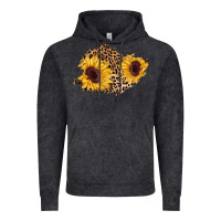 Vintage Black sunflower leopard patch Vintage Hoodie - AdoDesignShop
