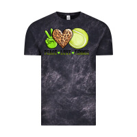 Cloud Black peace love tennis Vintage Tee - AdoDesignShop