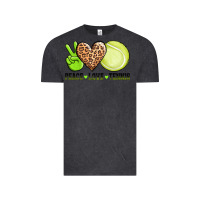 Vintage Black peace love tennis Vintage Tee - AdoDesignShop