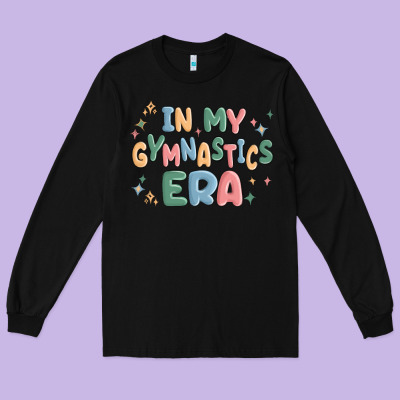 In My Gymnastics Era Long Sleeve Tee Designed By Maliassmallbusiness