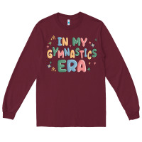 Burgundy in my gymnastics era Long Sleeve Tee - MaliasSmallBusiness