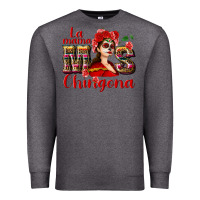 Charcoal Heather La mama mos Chingona Premium Sweatshirt - NancyCooperArtShop