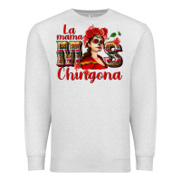 Oatmeal Heather La mama mos Chingona Premium Sweatshirt - NancyCooperArtShop