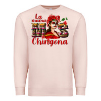 Pale Pink La mama mos Chingona Premium Sweatshirt - NancyCooperArtShop