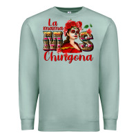 Seafoam La mama mos Chingona Premium Sweatshirt - NancyCooperArtShop