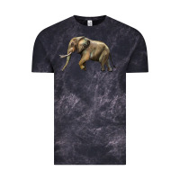 Cloud Black Elephant Vintage Tee - LillyAllenDesigns