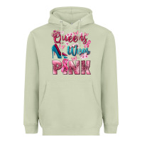 Matcha Queens wear pink Breast Cancer Heavyweight Hoodie - NancyCooperArtShop