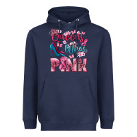 Navy Queens wear pink Breast Cancer Heavyweight Hoodie - NancyCooperArtShop