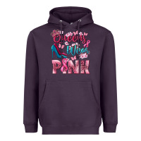 Plum Queens wear pink Breast Cancer Heavyweight Hoodie - NancyCooperArtShop