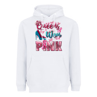White Queens wear pink Breast Cancer Heavyweight Hoodie - NancyCooperArtShop