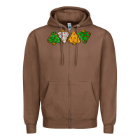 Chestnut christmas tree cookies Zipper Hoodie - LillyAllenDesigns