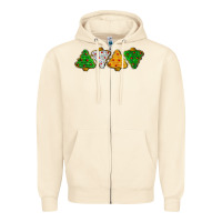 Sandshell christmas tree cookies Zipper Hoodie - LillyAllenDesigns