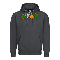 Smoke christmas tree cookies Zipper Hoodie - LillyAllenDesigns