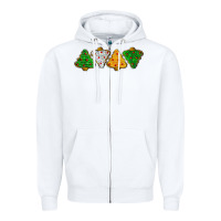 White christmas tree cookies Zipper Hoodie - LillyAllenDesigns