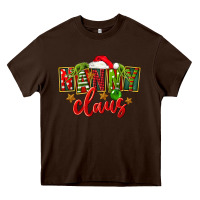 Chocolate Brown Christmas nanny claus Heavy Core Tee - FaDigitalArtStudio