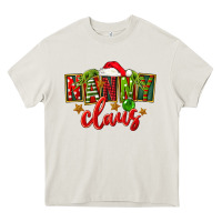 Christmas Nanny Claus Heavy Core Tee | Teevron