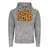 Cloud Rock sunflower leopard background Vintage Hoodie - AdoDesignShop